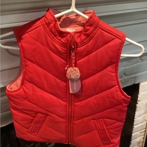 Gymboree rose colored quilted vest.  NWT